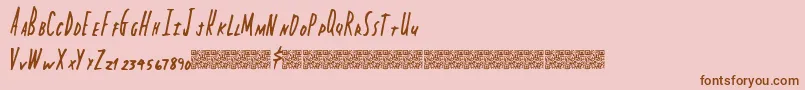 Capitalstate Font – Brown Fonts on Pink Background