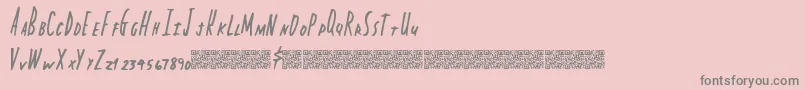 Capitalstate Font – Gray Fonts on Pink Background