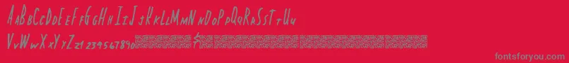 Capitalstate Font – Gray Fonts on Red Background