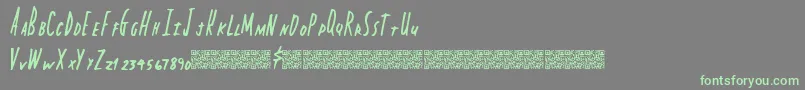 Capitalstate Font – Green Fonts on Gray Background