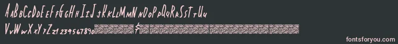 Capitalstate Font – Pink Fonts on Black Background