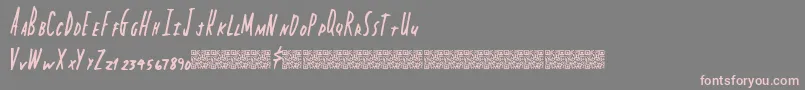 Capitalstate Font – Pink Fonts on Gray Background