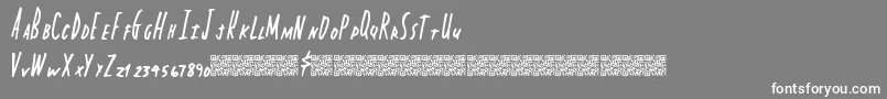 フォントCapitalstate – 灰色の背景に白い文字