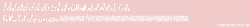 Capitalstate Font – White Fonts on Pink Background