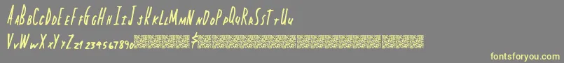 Capitalstate Font – Yellow Fonts on Gray Background