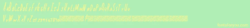 Capitalstate Font – Yellow Fonts on Green Background