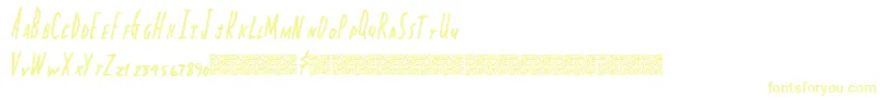 Capitalstate Font – Yellow Fonts on White Background