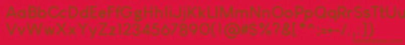 LouisGeorgeCafeBold Font – Brown Fonts on Red Background