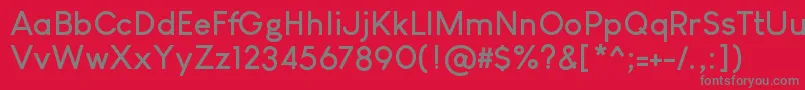 フォントLouisGeorgeCafeBold – 赤い背景に灰色の文字