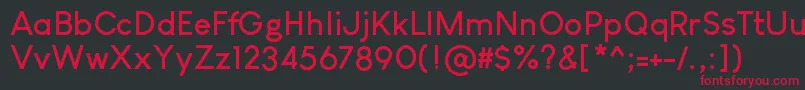 LouisGeorgeCafeBold Font – Red Fonts on Black Background