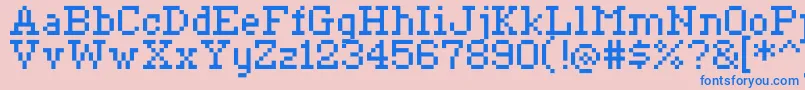 Ceriph0755 Font – Blue Fonts on Pink Background