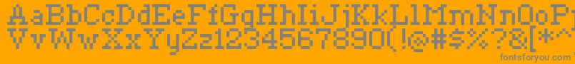 Ceriph0755 Font – Gray Fonts on Orange Background