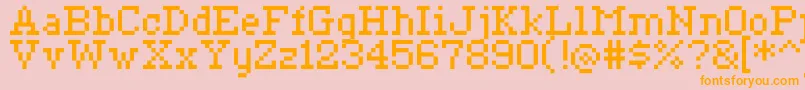 Ceriph0755 Font – Orange Fonts on Pink Background