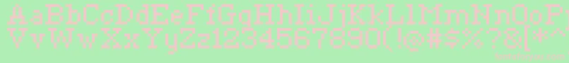 Ceriph0755 Font – Pink Fonts on Green Background