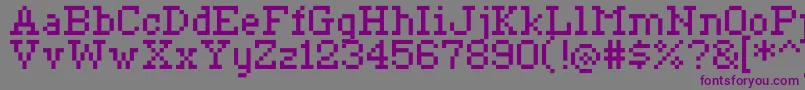 Ceriph0755 Font – Purple Fonts on Gray Background