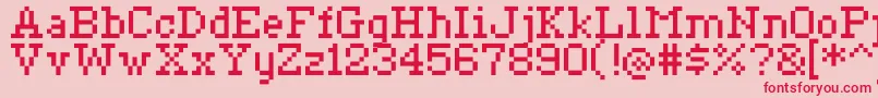 Więcej informacji o czcionce Ceriph0755 Czcionka Ceriph0755 – czerwone czcionki na różowym tle