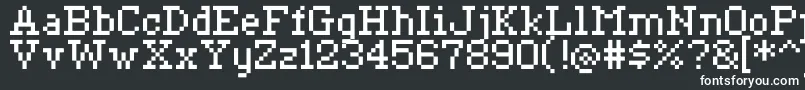 Ceriph0755 Font – White Fonts on Black Background