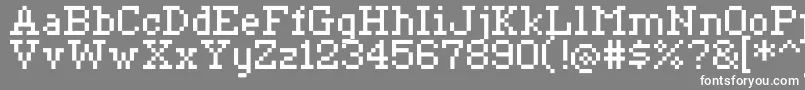 Ceriph0755 Font – White Fonts on Gray Background