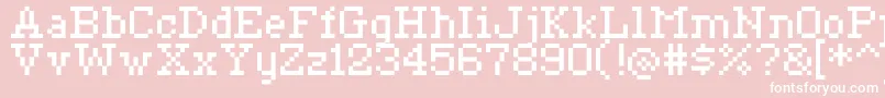 Ceriph0755 Font – White Fonts on Pink Background