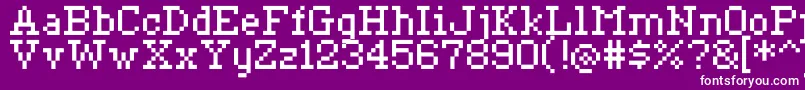 Ceriph0755 Font – White Fonts on Purple Background
