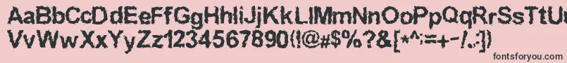 Inkedwei Font – Black Fonts on Pink Background