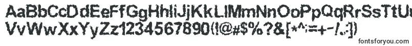 Inkedwei-fontti – karkeat fontit