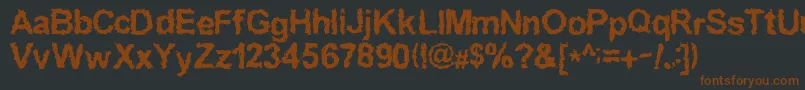 Inkedwei Font – Brown Fonts on Black Background