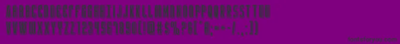 Yfilesepunch Font – Black Fonts on Purple Background