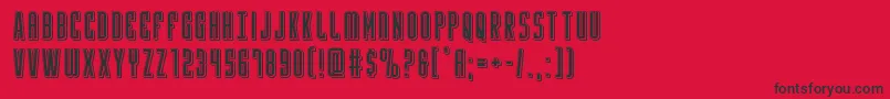 Yfilesepunch Font – Black Fonts on Red Background