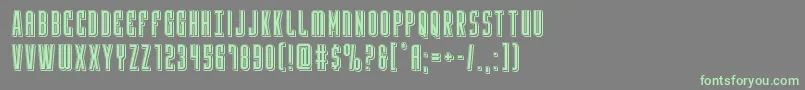 Yfilesepunch Font – Green Fonts on Gray Background