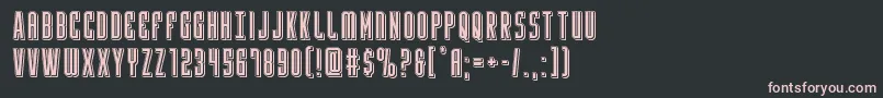 Yfilesepunch Font – Pink Fonts on Black Background