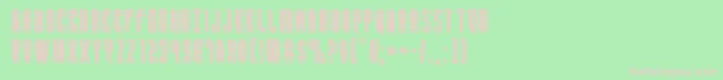 Yfilesepunch Font – Pink Fonts on Green Background