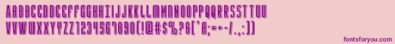 Yfilesepunch Font – Purple Fonts on Pink Background