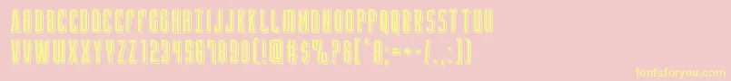Yfilesepunch Font – Yellow Fonts on Pink Background
