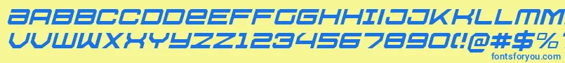 fuente U.S.S.DallasLightItalic – Fuentes Azules Sobre Fondo Amarillo