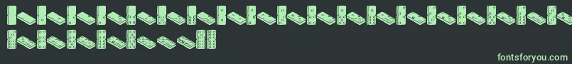 Dotica-fontti – vihreät fontit mustalla taustalla