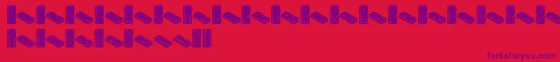 Шрифт Dotica – фиолетовые шрифты на красном фоне