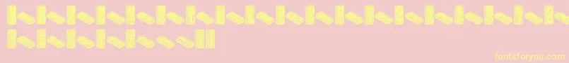 Dotica Font – Yellow Fonts on Pink Background