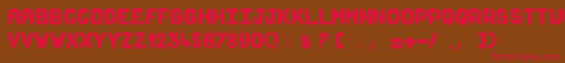 Snowforsanta Font – Red Fonts on Brown Background