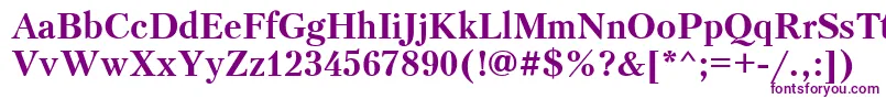 Ptr3 Font – Purple Fonts on White Background