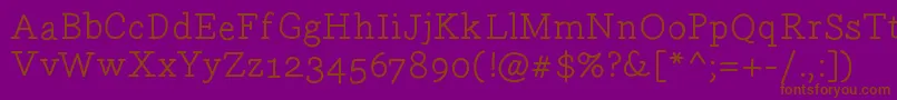 Gecko09 Font – Brown Fonts on Purple Background