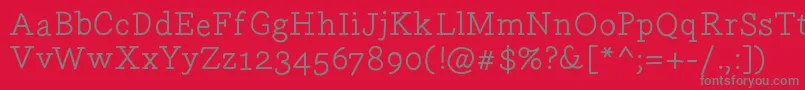 Gecko09 Font – Gray Fonts on Red Background