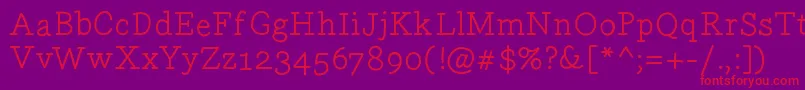 Gecko09 Font – Red Fonts on Purple Background