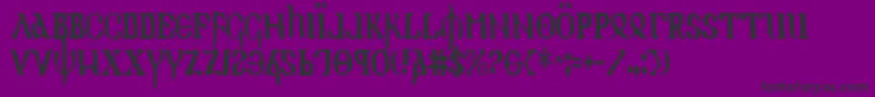 Holyv2c Font – Black Fonts on Purple Background