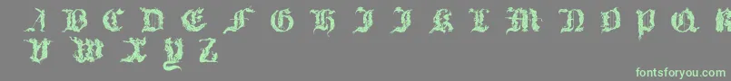 Diabolique Font – Green Fonts on Gray Background