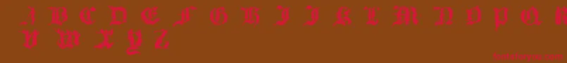 Diabolique Font – Red Fonts on Brown Background