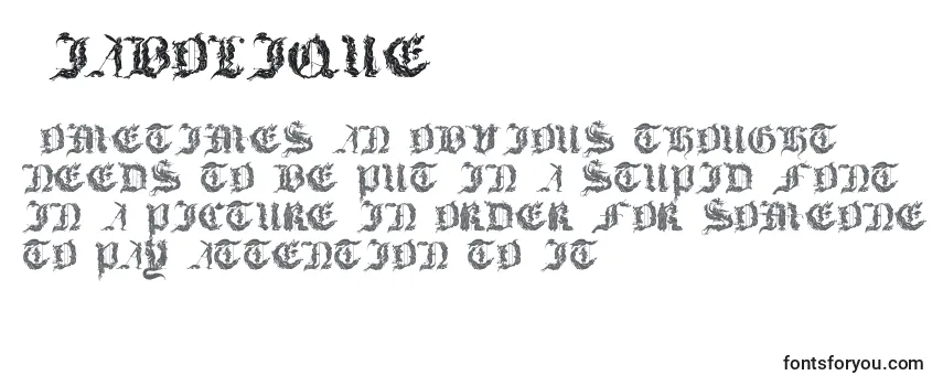Schriftart Diabolique