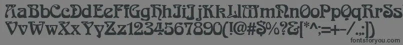 ArabiaNormal Font – Black Fonts on Gray Background