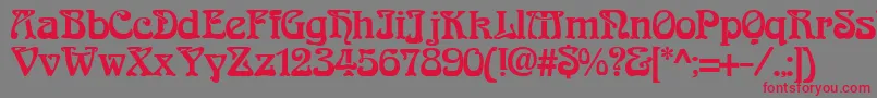 Подробнее о шрифте ArabiaNormal Шрифт ArabiaNormal – красные шрифты на сером фоне