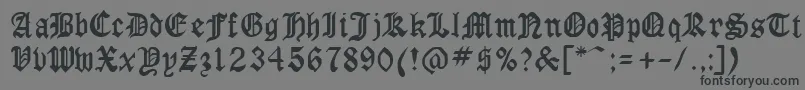Шрифт GotCond – чёрные шрифты на сером фоне